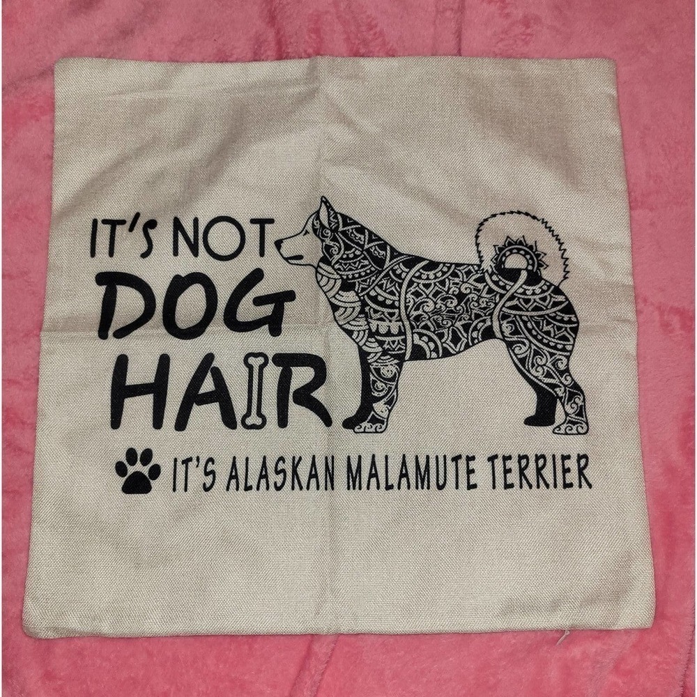 Alaskan malamute pillow case